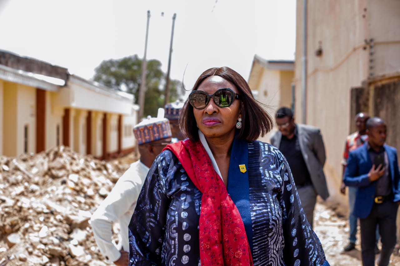 Perm Sec on inspection tour of on-going renovation work at National Orthopaedic Hospital Jos on 3rd April 2024
